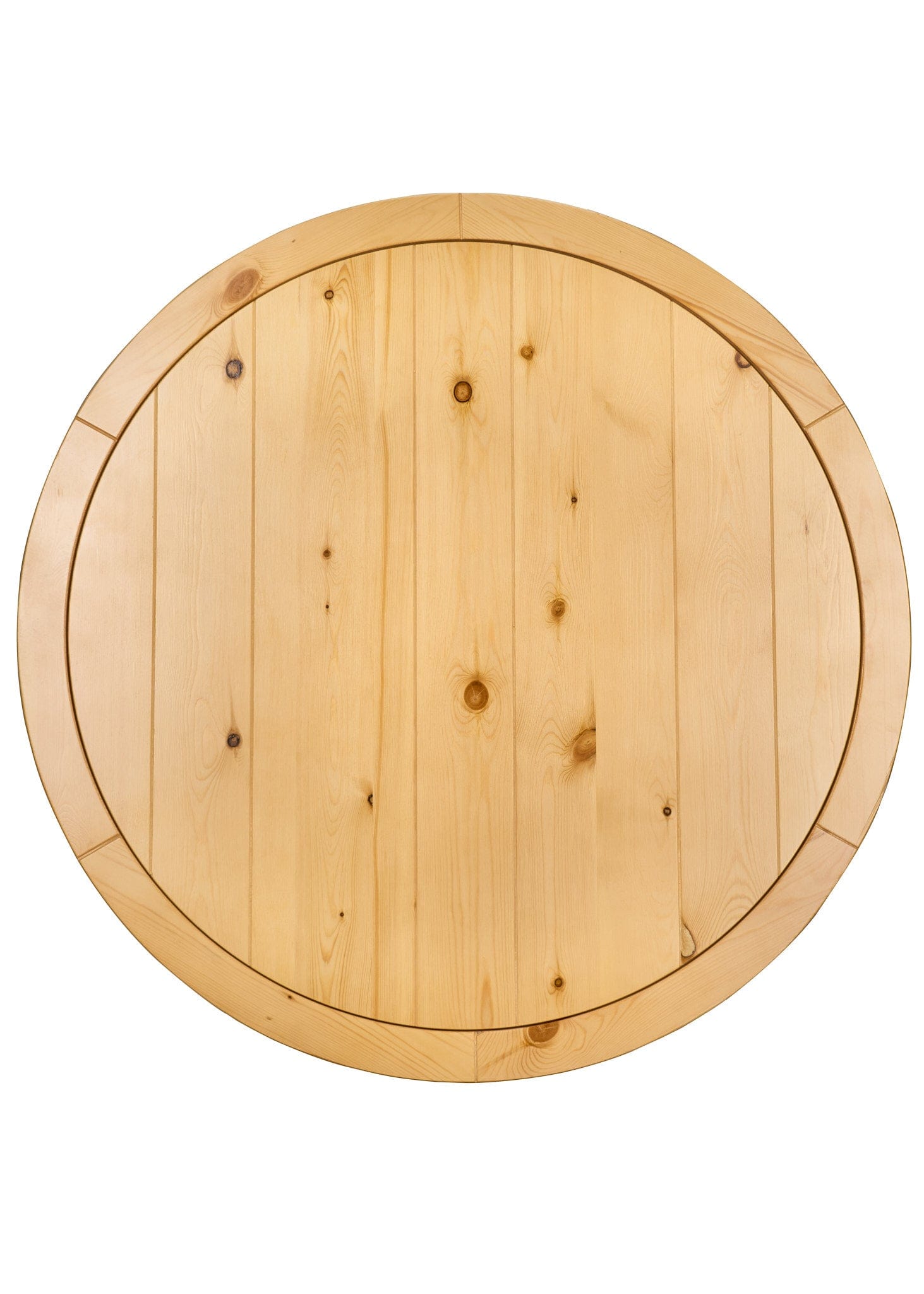 Chivari 36" (3 Foot) Natural Round Farm Cocktail Table Some Assembly Required TFARMCKTL36-NT-AX-T