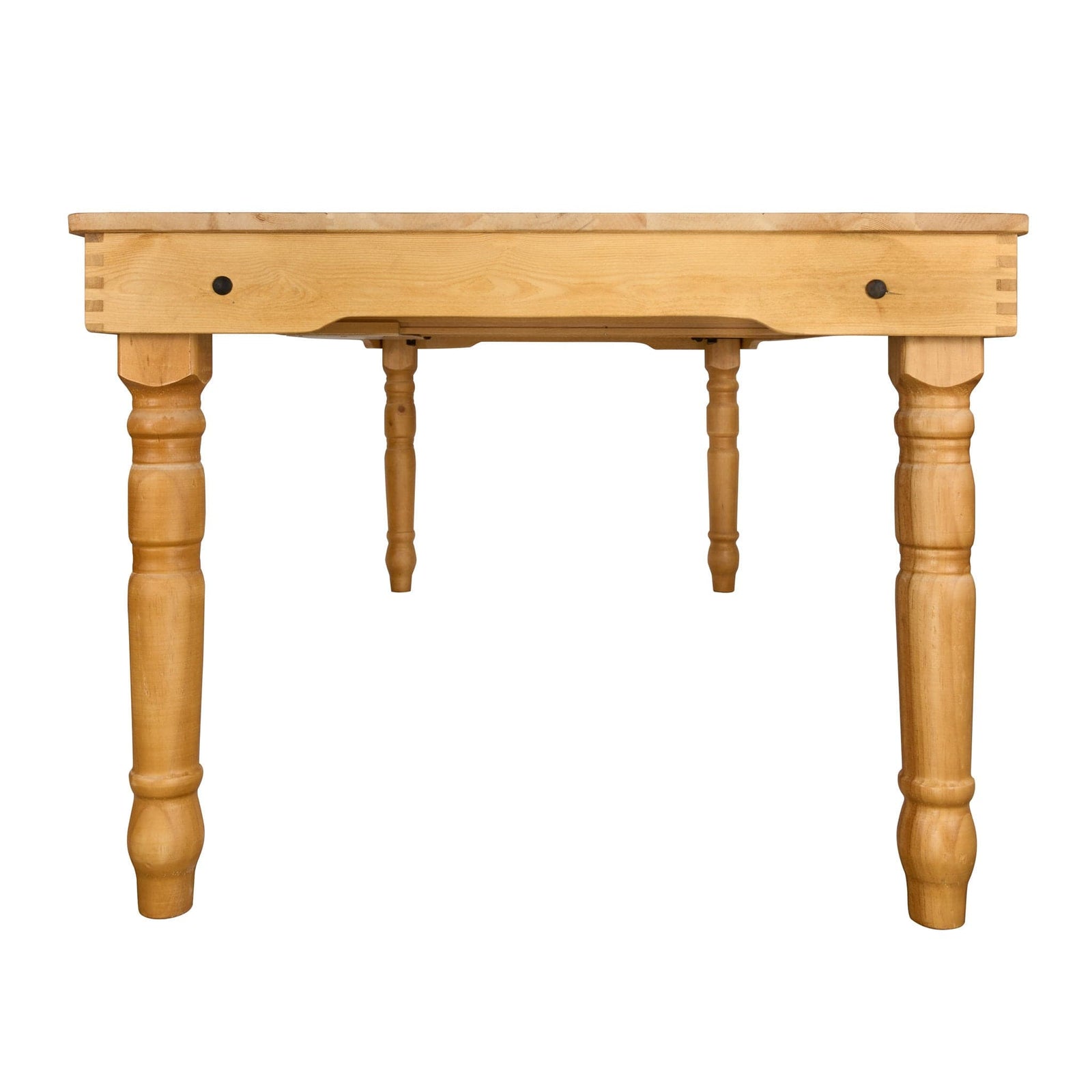 Chivari 96″ x 40″ (8 Foot) Natural Rectangle Thin Fluted Leg Wood Farm Table TFARMRT9640-NATURAL-T-LEG-AX-T