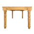 Chivari 96″ x 40″ (8 Foot) Natural Rectangle Thin Fluted Leg Wood Farm Table TFARMRT9640-NATURAL-T-LEG-AX-T