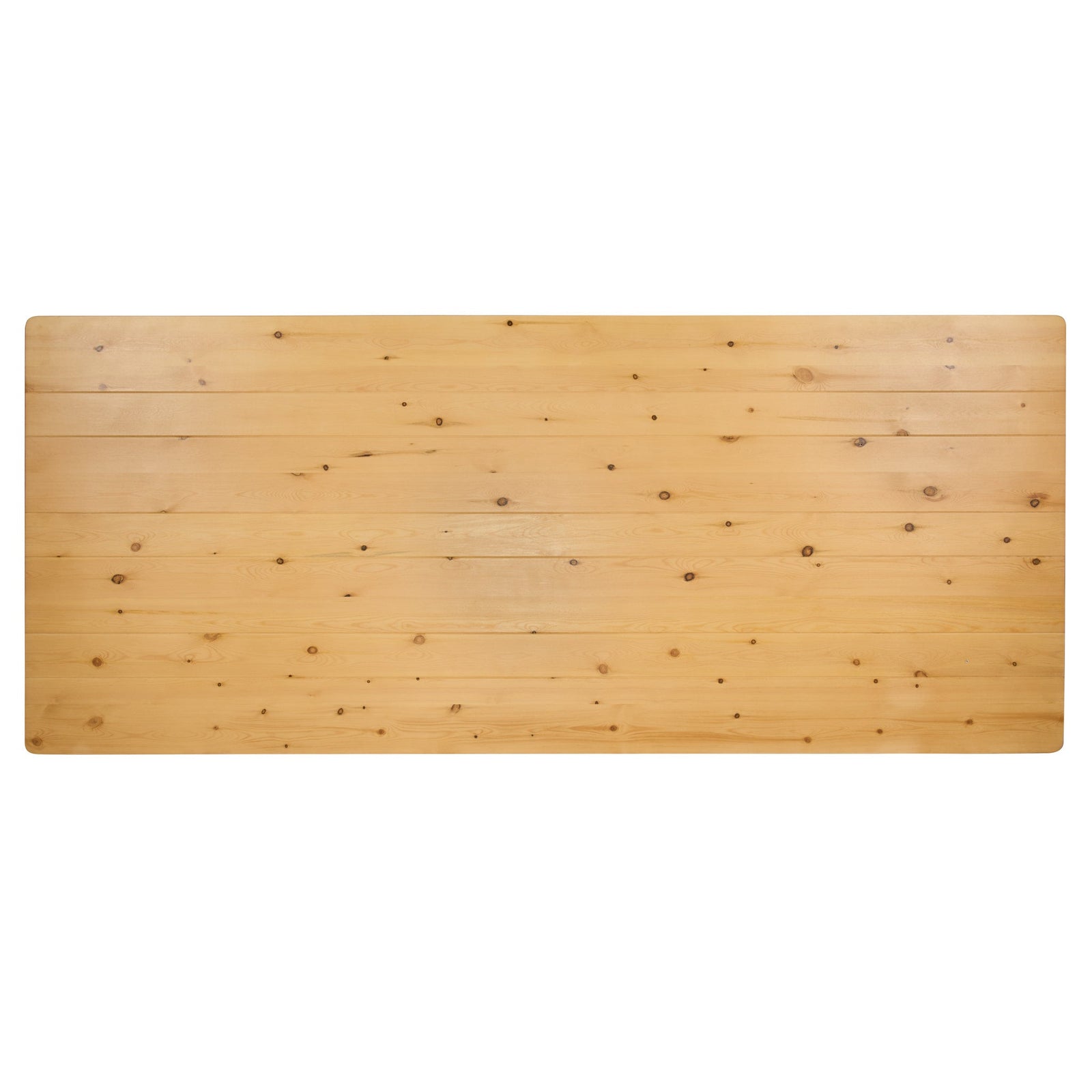 Chivari 96″ x 40″ (8 Foot) Natural  Rectangle X Leg Wood Farm Table TFARMRT9640-NATURAL-X-LEG-AX-T