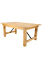 Chivari 72″ x 40″ (6 Foot ) Natural Rectangle Straight Leg Wood Farm Table TFARMRT7240-NATURAL-S-LEG-AX-T