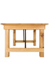 Chivari 72″ x 40″ (6 Foot ) Natural Rectangle Straight Leg Wood Farm Table TFARMRT7240-NATURAL-S-LEG-AX-T