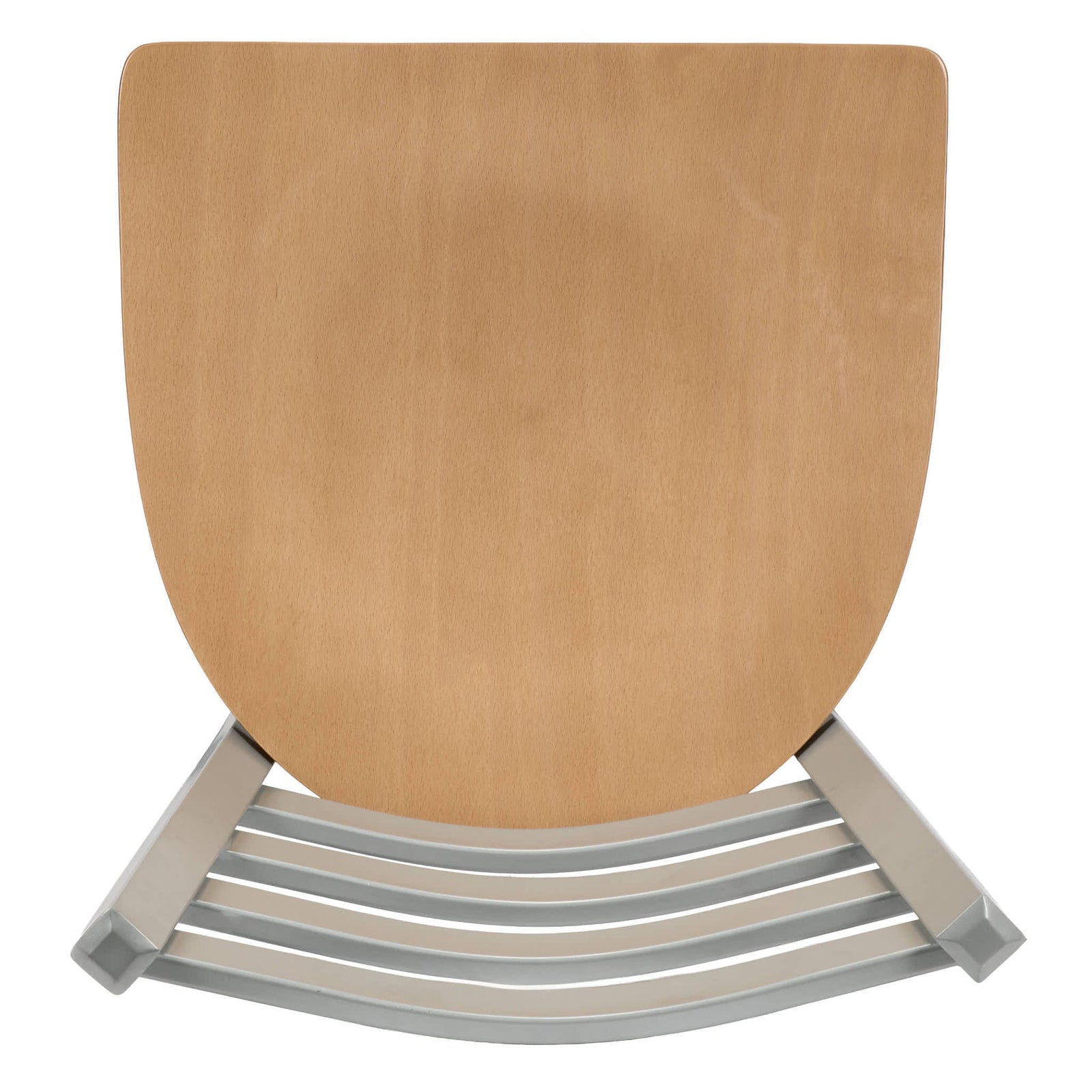 Chivari Ladder Back Bar Stool with Silver Frame and Natural Wood Seat BLMSWNW-ZF-KT