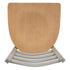 Chivari Ladder Back Bar Stool with Silver Frame and Natural Wood Seat BLMSWNW-ZF-KT