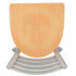 Chivari Ladder Back Restaurant Chair with Silver Frame and Natural Wood Seat CLMSWNW-ZF-KT