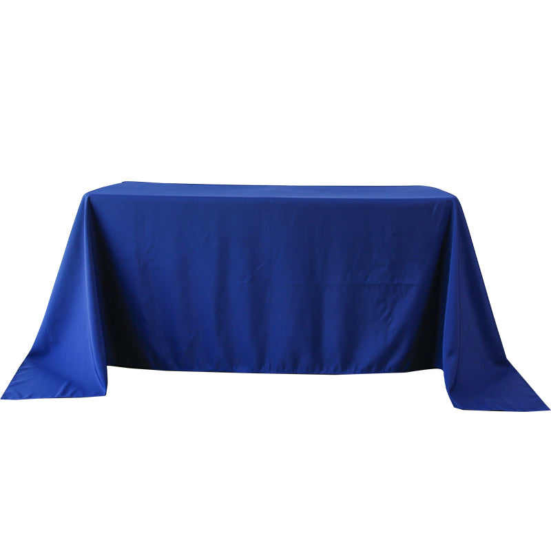 5-Pack Navy Blue Polyester Rectangle Tablecloth 190gsm 90" x 132"