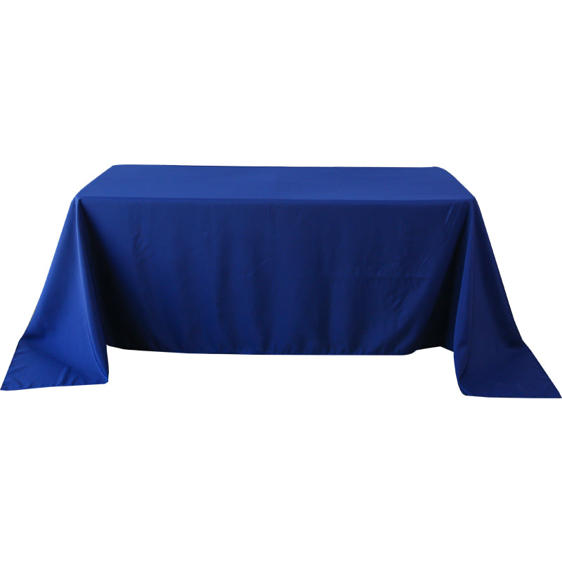 5-Pack Navy Blue Polyester Rectangle Tablecloth 190gsm 90