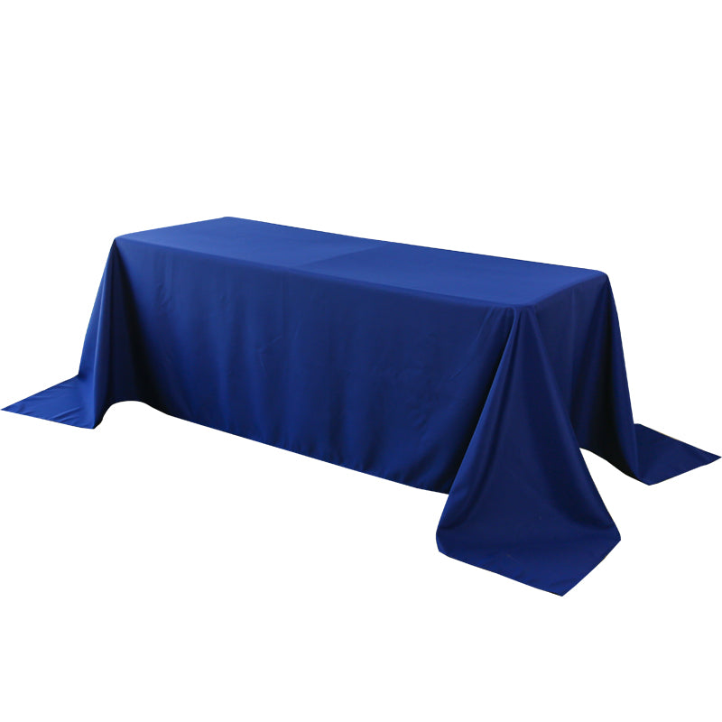 5-Pack Navy Blue Polyester Rectangle Tablecloth 190gsm 90