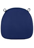 Chivari Navy Blue Fabric 2” Thick Cross Back Cushion CUSHXSTRAP-NVY-AX-T
