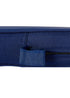 Chivari Navy Blue Fabric 2” Thick Cross Back Cushion CUSHXSTRAP-NVY-AX-T