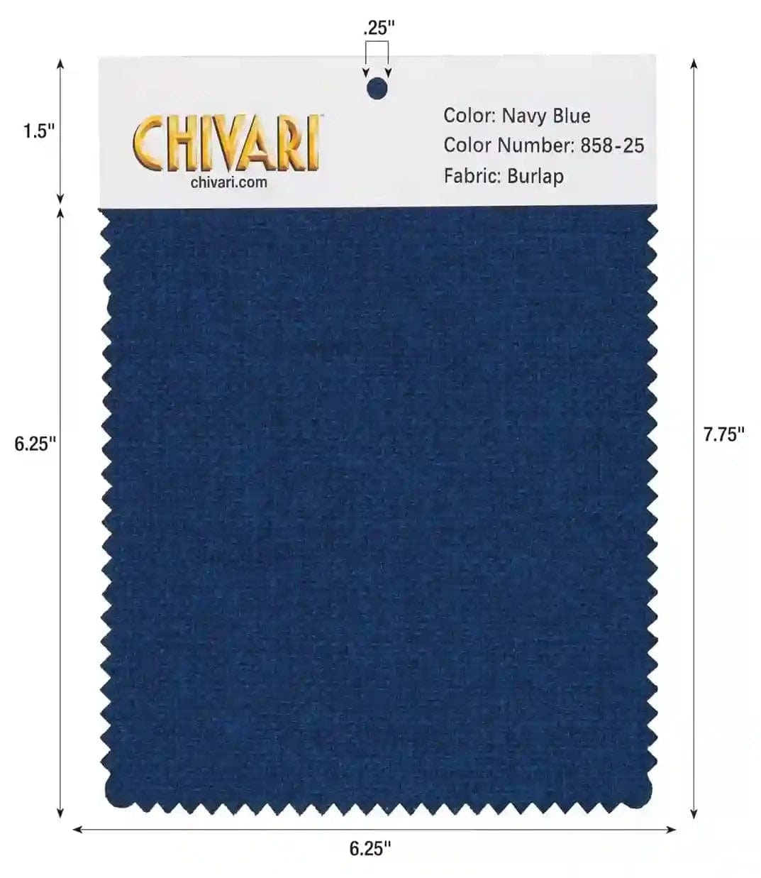 Chivari World’s Best Cushion Fabric Swatch – Navy Blue SW-B-NB-A