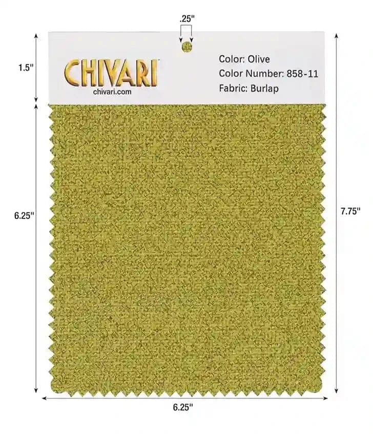 Chivari World’s Best Cushion Fabric Swatch – Olive SW-B-O-A