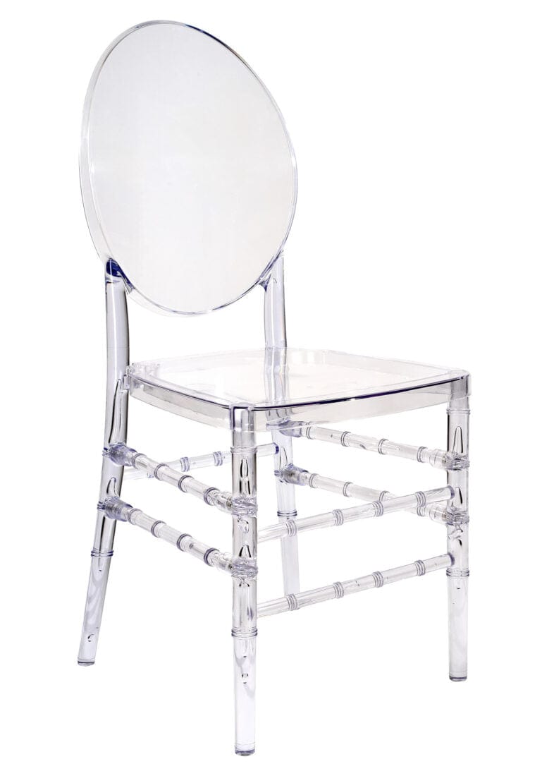 Chivari Clear Resin ProClear™ Solid Oval Chair CORSC-ZG-T