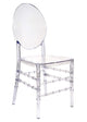 Chivari Clear Resin ProClear™ Solid Oval Chair CORSC-ZG-T