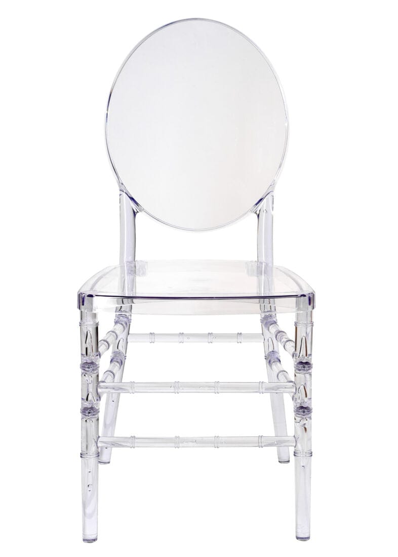 Chivari Clear Resin ProClear™ Solid Oval Chair CORSC-ZG-T