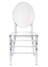 Chivari Clear Resin ProClear™ Solid Oval Chair CORSC-ZG-T