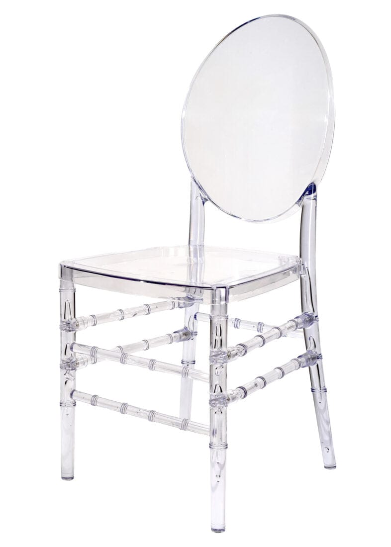 Chivari Clear Resin ProClear™ Solid Oval Chair CORSC-ZG-T