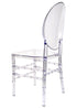 Chivari Clear Resin ProClear™ Solid Oval Chair CORSC-ZG-T