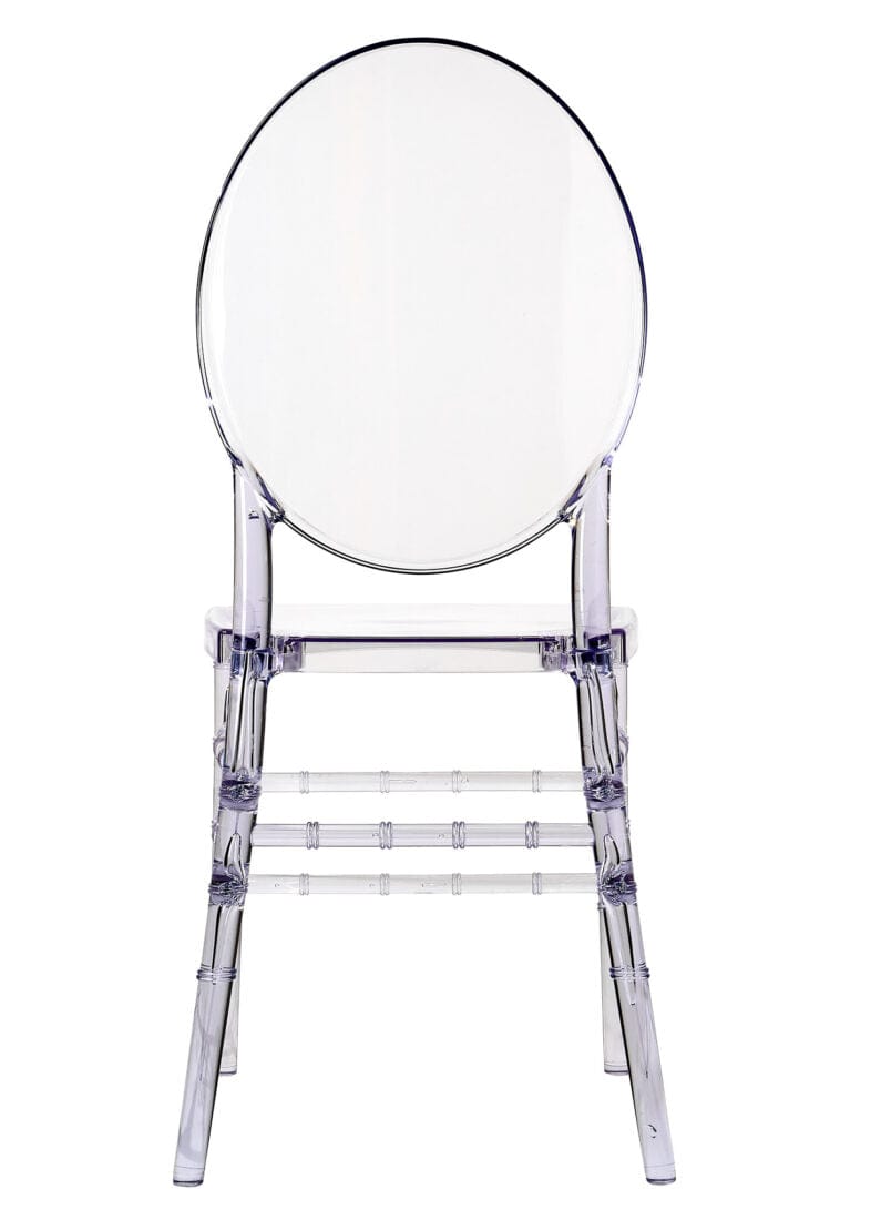 Chivari Clear Resin ProClear™ Solid Oval Chair CORSC-ZG-T