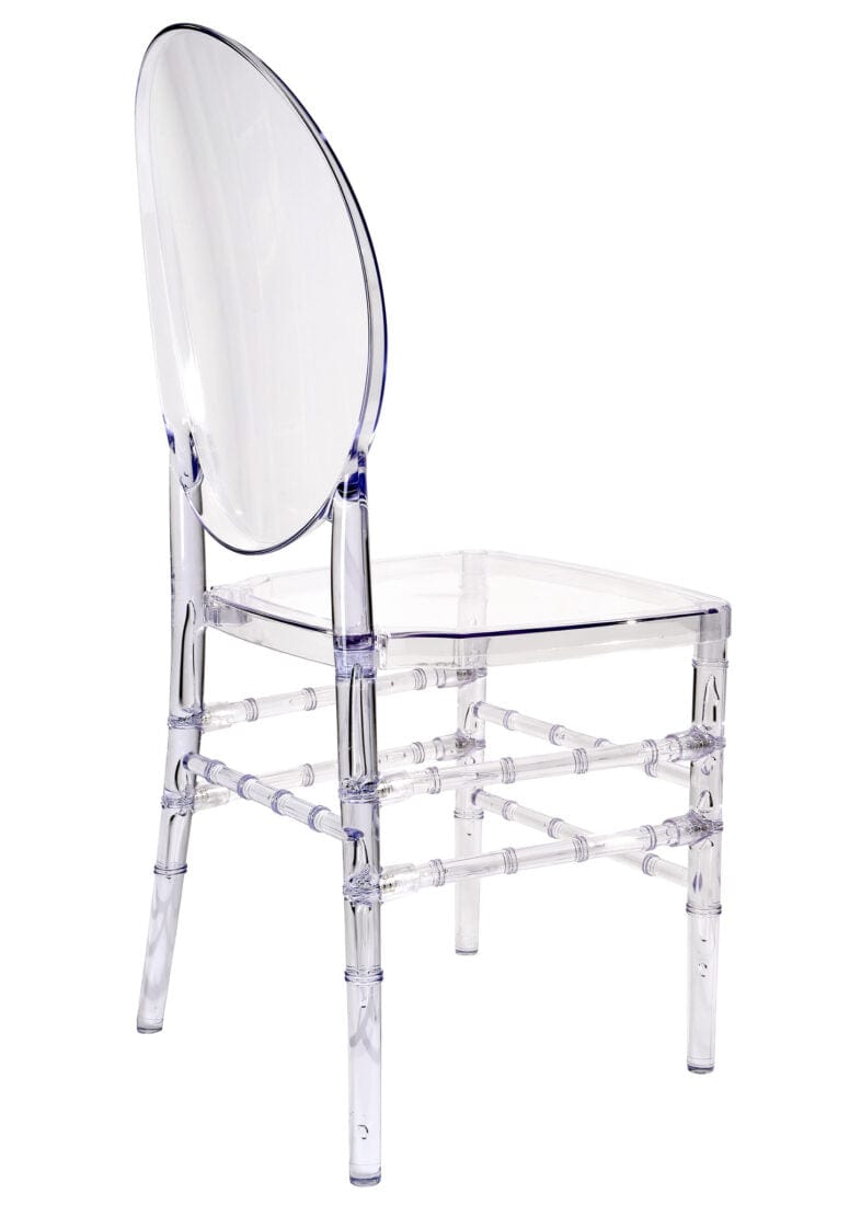 Chivari Clear Resin ProClear™ Solid Oval Chair CORSC-ZG-T