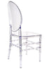 Chivari Clear Resin ProClear™ Solid Oval Chair CORSC-ZG-T