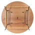 Chiavari The Luxury Combo - 100 Mahogany WoodGrain™ Resin Steel Skeleton™ Chiavari Chairs, 10 x 72" Round Plywood Tables, 1 Extra Large Table Cart PACK100CCRMBSTEEL1072RD-T