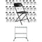 Chivari 120 Black Poly Folding Chairs + Hanging Cart Combo PACK120CFPB-CX-T-CART101-AX-T