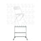 Chivari 120 White Poly Folding Chairs + Hanging Cart Combo PACK120CFPW-CX-T-CART101-AX-T