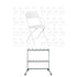 Chivari 120 White Poly Folding Chairs + Hanging Cart Combo PACK120CFPW-CX-T-CART101-AX-T