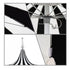 California Umbrellas Macaw 8.5' Classic Pagoda Series Sunbrella Fabric Patio Umbrella with White Aluminum Pole and Push Lift CAL-SMPT852174CLAS-5429