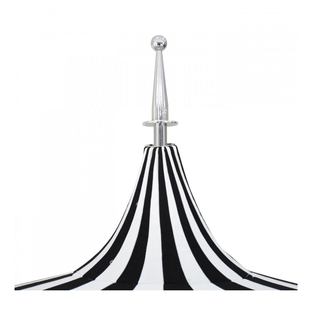 California Umbrellas Forest Green 8.5' Classic Pagoda Series Sunbrella Fabric Patio Umbrella with White Aluminum Pole and Push Lift CAL-199484071931