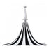 California Umbrellas Macaw 8.5' Classic Pagoda Series Sunbrella Fabric Patio Umbrella with White Aluminum Pole and Push Lift CAL-SMPT852174CLAS-5429