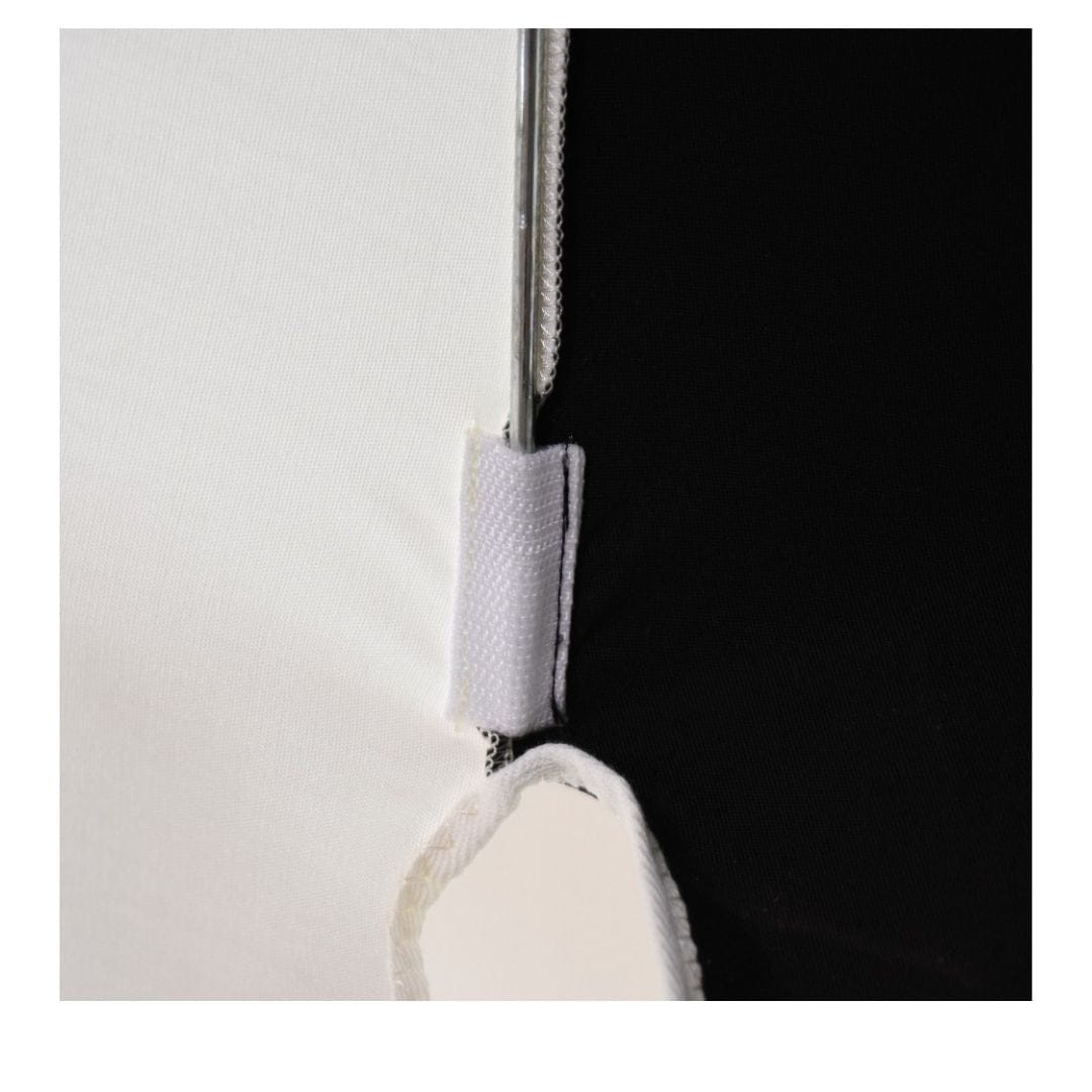 California Umbrellas Pacific Blue 8.5' Classic Pagoda Series Sunbrella Fabric Patio Umbrella with White Aluminum Pole and Push Lift CAL-199484071856