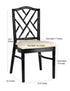 Black Ritz ToughWood™ Chair with Ivory Vinyl Seat