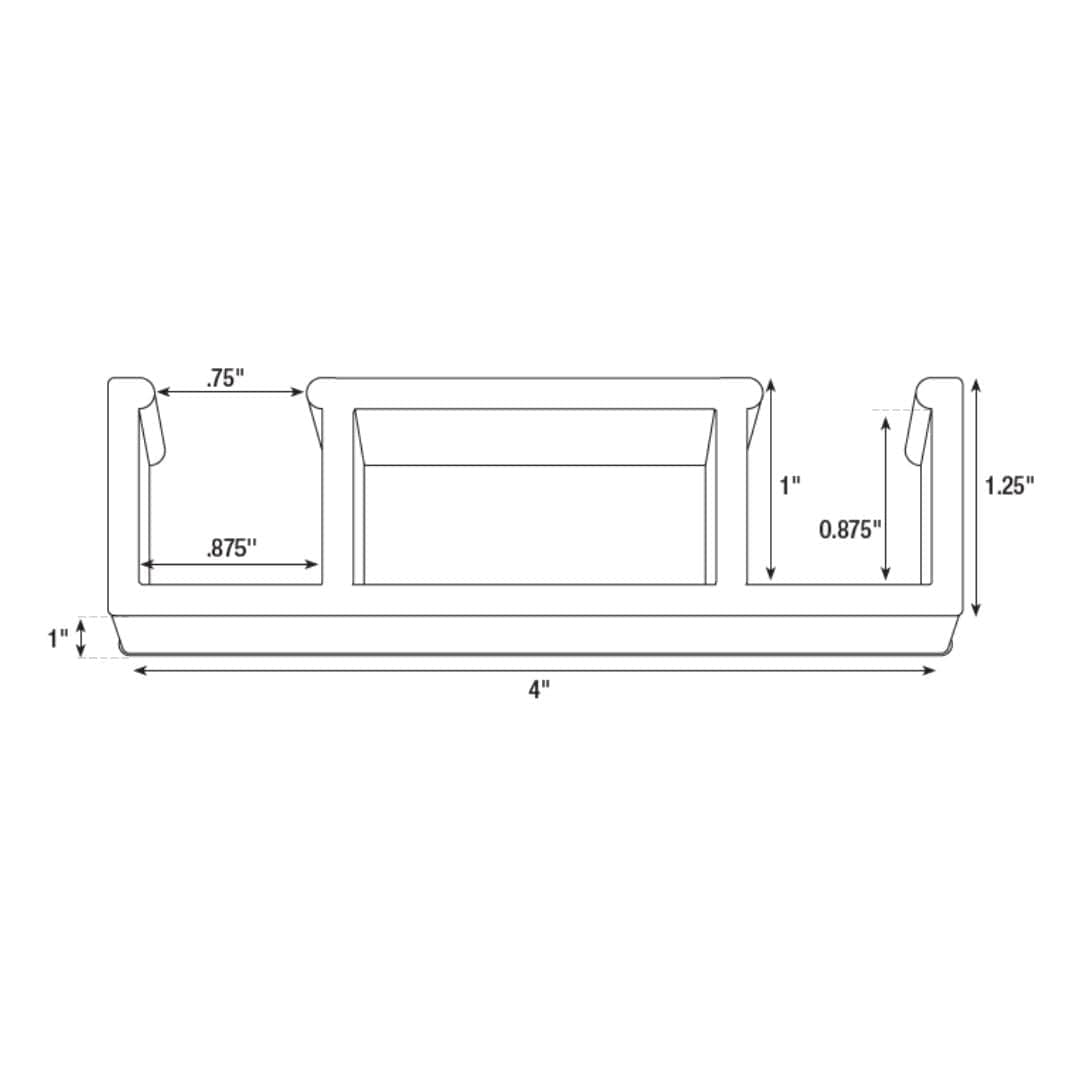 Chivari 24 Pack Black Plastic Ganging Clips for Crown/Square/Dome Banquet Chairs PARTS-BNQT-CLIP-BL24