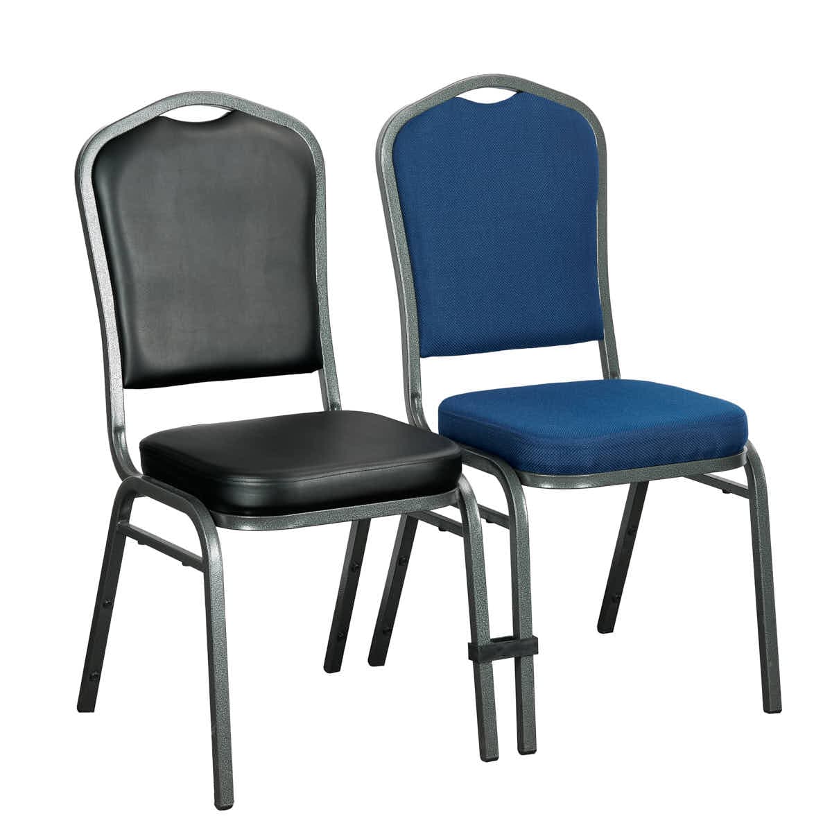Chivari 24 Pack Black Plastic Ganging Clips for Crown/Square/Dome Banquet Chairs PARTS-BNQT-CLIP-BL24