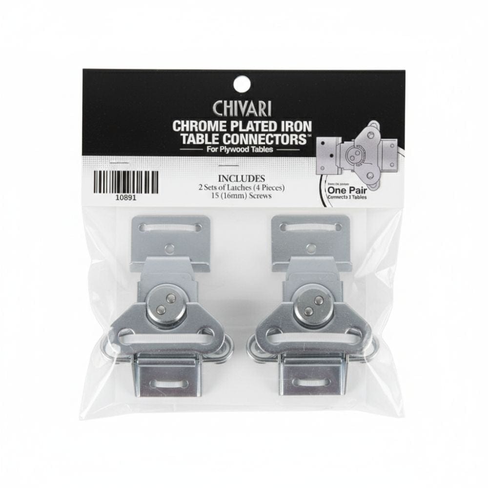 Chivari 2-Pack Table Connector Latch Sets (4 Pieces) – Heavy-Duty for Folding Tables PARTS-PLYTBL-LCK-2PK-AX