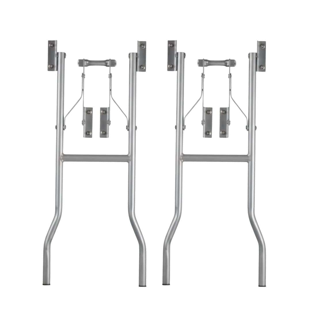 Chivari Grey Replacement Legs for 72" x 18" & 96" x 18" Seminar Rectangle Plywood Table 1 Set with 2 Legs PARTS-TPLY-RT7218-LEG-AX