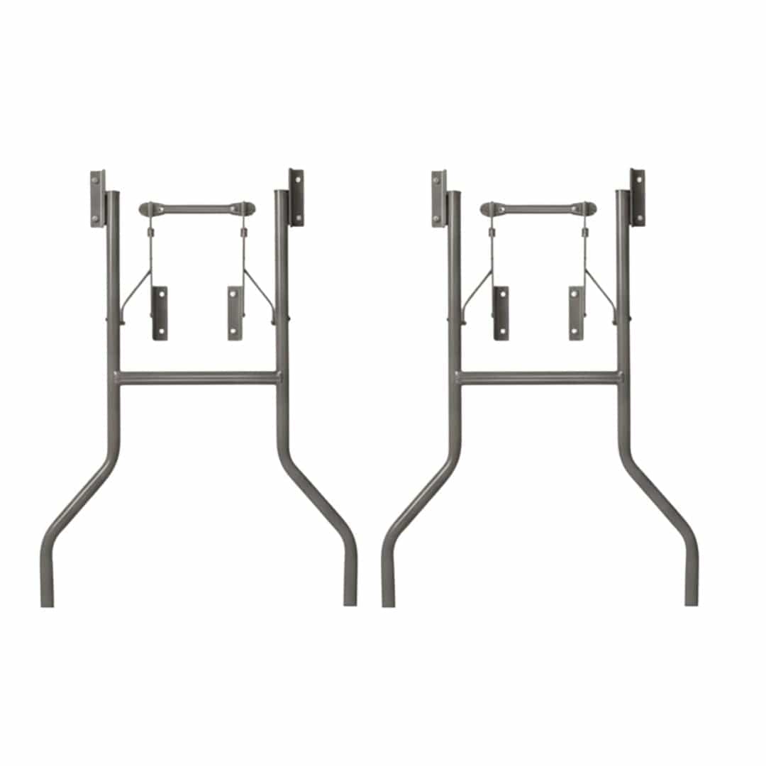 Chivari Grey Replacement Legs for 72" x 30" & 96" x 30" Banquet Rectangle Plywood Table 1 Set with 2 Legs PARTS-TPLY-RT7230-LEG-AX