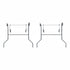 Chivari Grey Replacement Legs for 96" x 48" Banquet Rectangle Plywood Table 1 Set with 2 Legs PARTS-TPLY-RT9648-LEG-AX