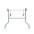 Chivari Grey Replacement Legs for 96" x 48" Banquet Rectangle Plywood Table 1 Set with 2 Legs PARTS-TPLY-RT9648-LEG-AX