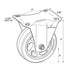 Chivari Fixed Wheel Pair for AX FC Cart 100G PARTS-WHEEL-FCCART FIXED-KT