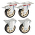 Chivari A Pair of  4" Fixed and Swivel Replacement Wheel Kit for FC Cart (Cart100G) PARTS-WHEEL-FCCART-KT