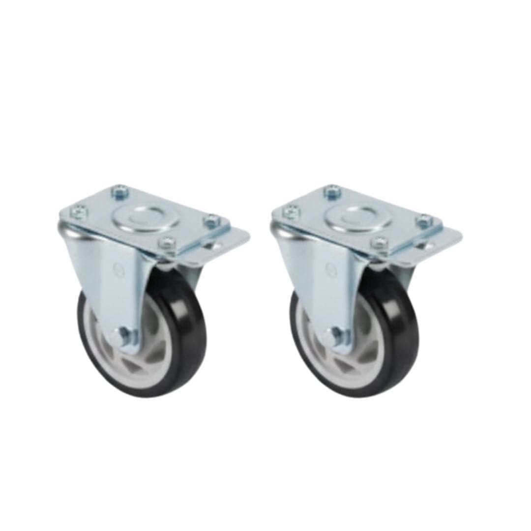 Chivari A Pair of Fixed and Swivel Wheels 4