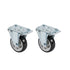 Chivari A Pair of Fixed and Swivel Wheels 4" for Fixed Carts 101/111/112 PARTS-WHEEL-FCCART5-KT