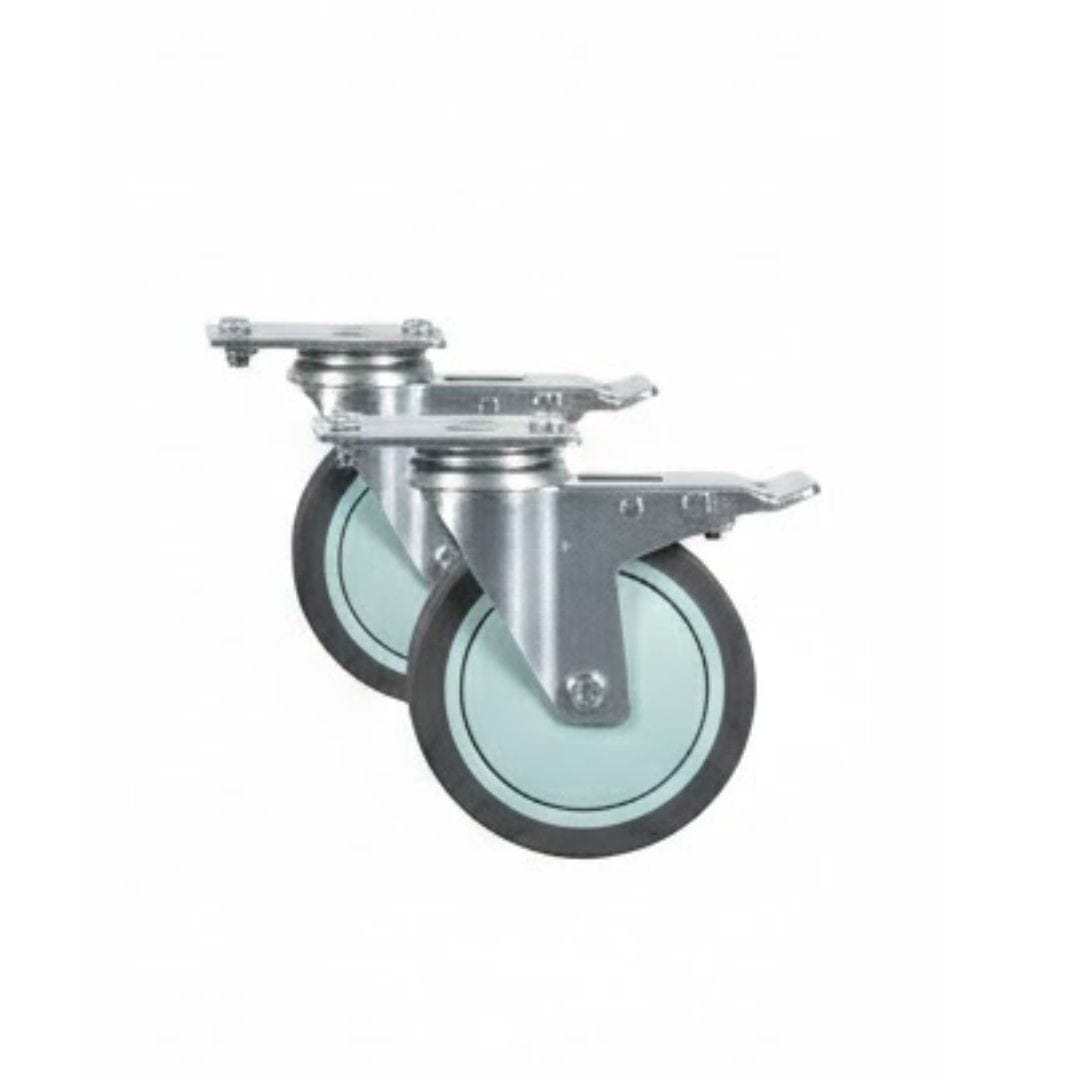 Chivari Swivel Wheel AX FC Cart 5" Wheel with Brake for Carts 100 / 102 / 105 / 109 / 113 PARTS-WHEEL-FCCART5 SWIVEL-KT