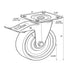 Chivari Swivel Wheel AX FC Cart 5" Wheel with Brake for Carts 102 / 105 / 109 / 113 PARTS-WHEEL-FCCART5 SWIVEL-KT