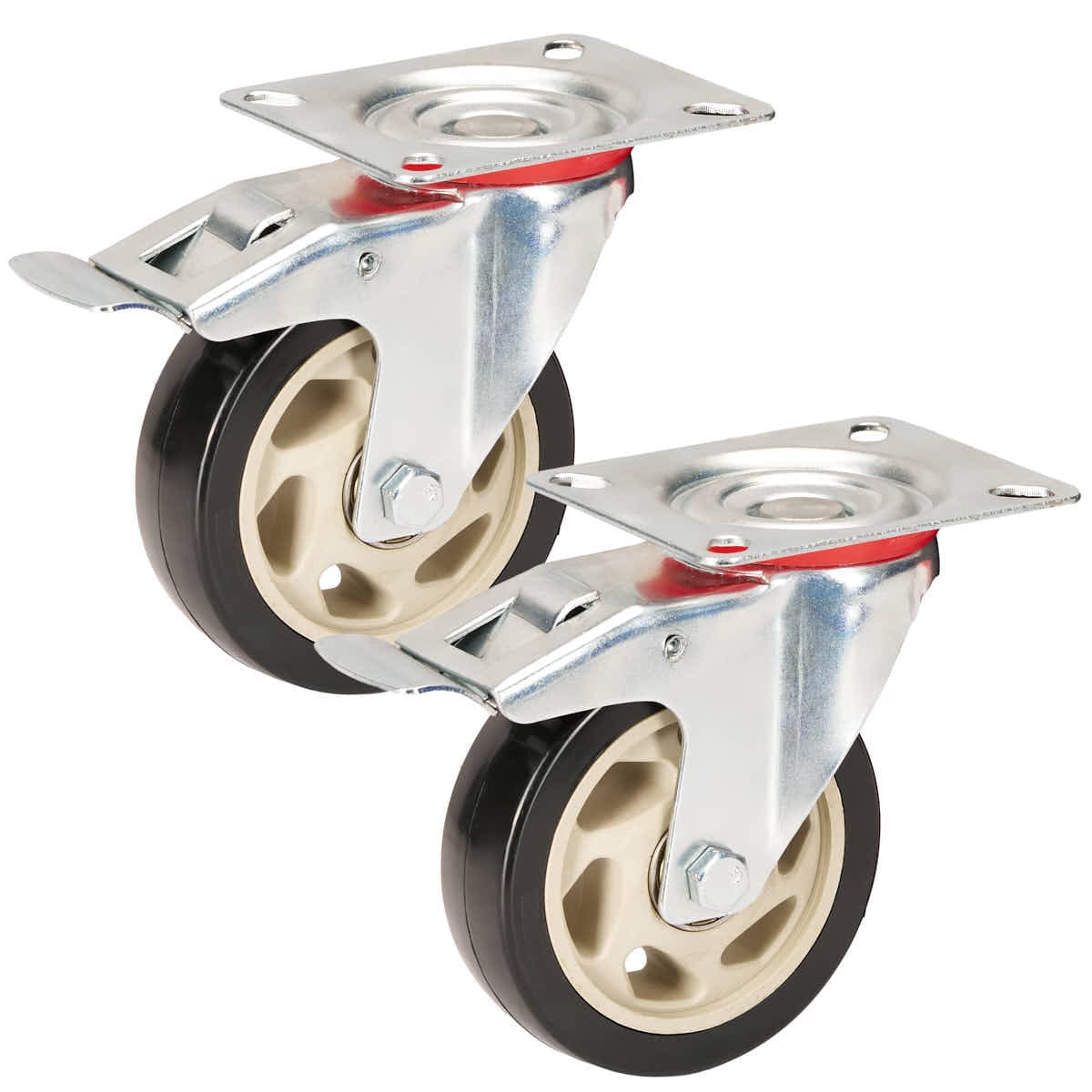 Chivari Swivel Wheel AX FC Cart 5" Wheel with Brake for Carts 100 / 102 / 105 / 109 / 113 PARTS-WHEEL-FCCART5 SWIVEL-KT