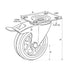 Chivari Swivel Wheel Pair for AX FC Cart 100G PARTS-WHEEL-FCCART SWIVEL-KT