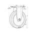 Chivari Fixed Wheel for 5" Hanging Carts 100HD / 115 PARTS-WHEEL-HCCART5-FIXED-KT